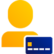 cardholder with card