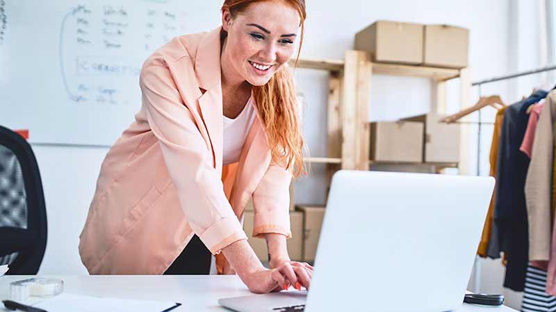 worker with laptop